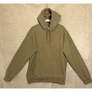 Reigning Champ Hoodie Sweatshirt Mens Sz L Olive Green Pockets